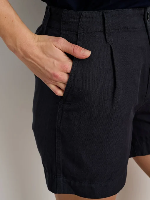 Pleated Shorts In Twill