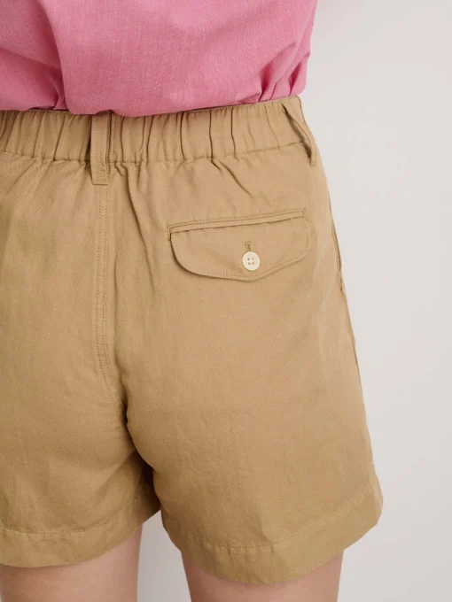 Pleated Shorts In Twill