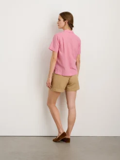 Pleated Shorts In Twill