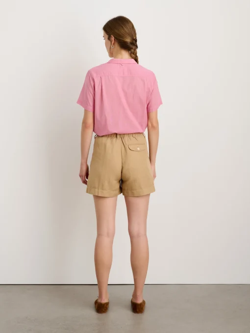 Pleated Shorts In Twill