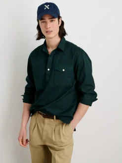 Popover Shirt In Cotton Twill