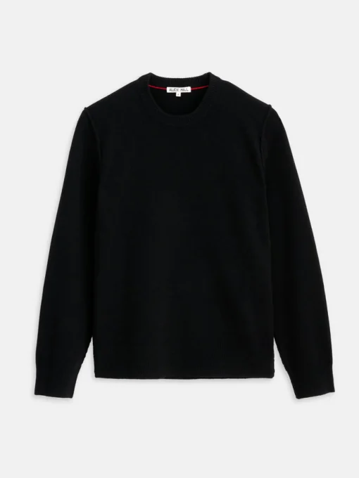 Reverse Seam Sweater In Superfine Merino Wool