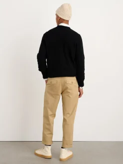 Reverse Seam Sweater In Superfine Merino Wool