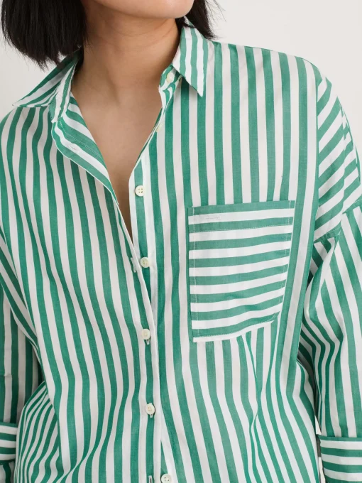 Rework Standard Shirt In Bold Stripe
