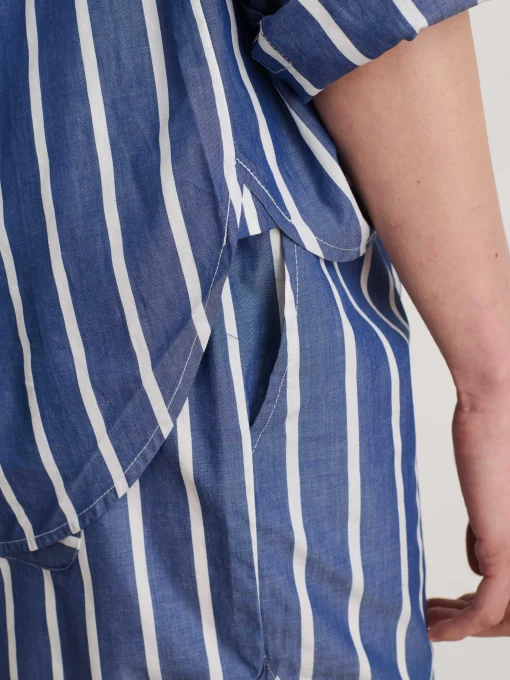 Rework Standard Shirt In Wide Stripe