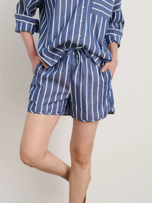 Rework Sunny Pull On Short In Wide Stripe