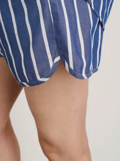 Rework Sunny Pull On Short In Wide Stripe