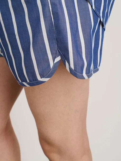 Rework Sunny Pull On Short In Wide Stripe