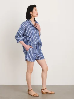 Rework Sunny Pull On Short In Wide Stripe