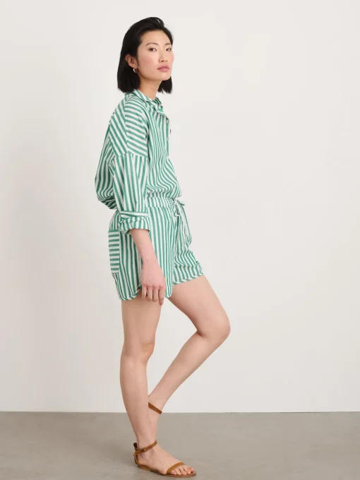 Rework Sunny Pull On Short In Bold Stripe