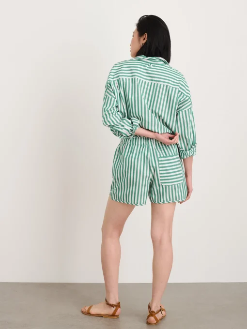Rework Sunny Pull On Short In Bold Stripe