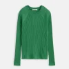 Ribbed Crewneck Sweater