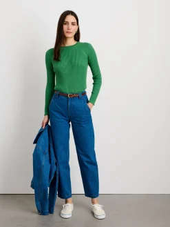 Ribbed Crewneck Sweater