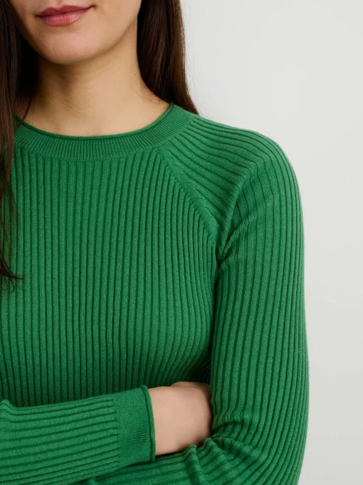 Ribbed Crewneck Sweater