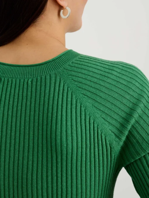 Ribbed Crewneck Sweater