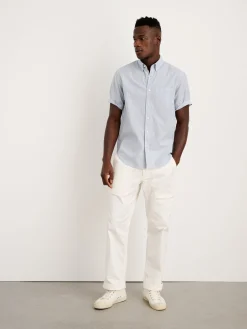 Short Sleeve Mill Shirt In Stripe