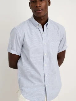 Short Sleeve Mill Shirt In Stripe