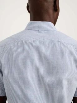 Short Sleeve Mill Shirt In Stripe