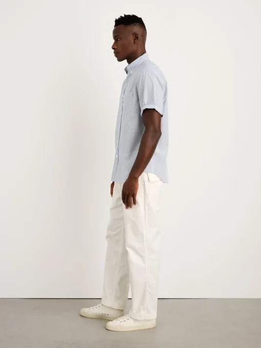 Short Sleeve Mill Shirt In Stripe