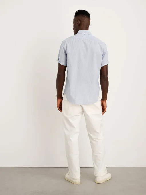 Short Sleeve Mill Shirt In Stripe