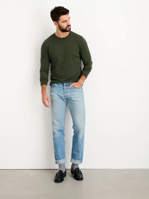Standard Long Sleeve T-Shirt In Slub Cotton