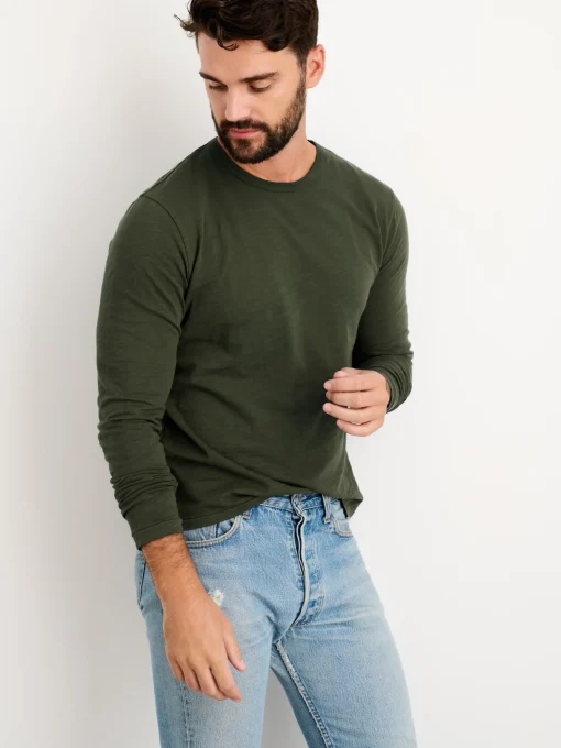 Standard Long Sleeve T-Shirt In Slub Cotton