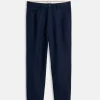 Standard Pleated Pant In Cotton Linen