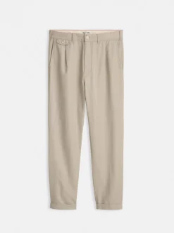 Standard Pleated Pant In Cotton Linen