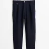 Standard Pleated Pant In Linen