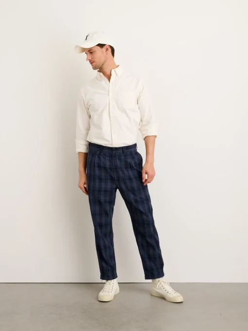 Standard Pleated Pant In Madras
