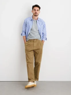 Standard Pleated Pant In Chino (Long Inseam)