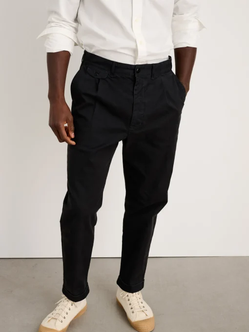 Standard Pleated Pant In Chino (Long Inseam)