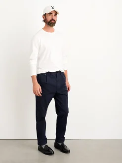 Standard Pleated Pant In Chino (Long Inseam)
