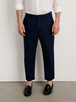 Standard Pleated Pant In Cotton Linen