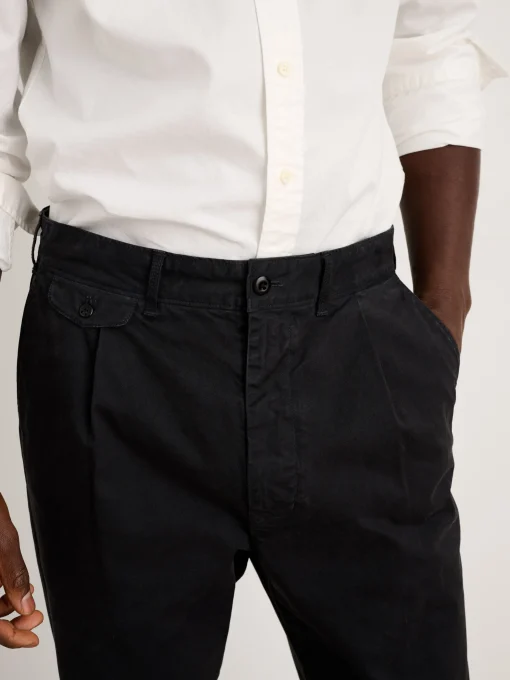 Standard Pleated Pant In Chino (Long Inseam)