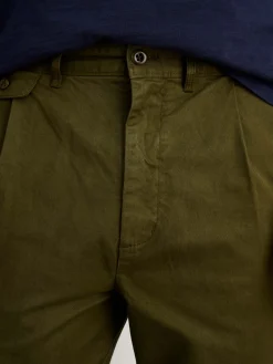 Standard Pleated Pant In Chino (Long Inseam)