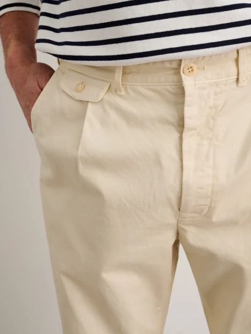 Standard Pleated Pant In Chino (Long Inseam)