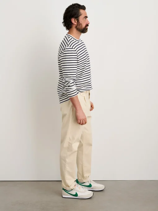 Standard Pleated Pant In Chino (Long Inseam)