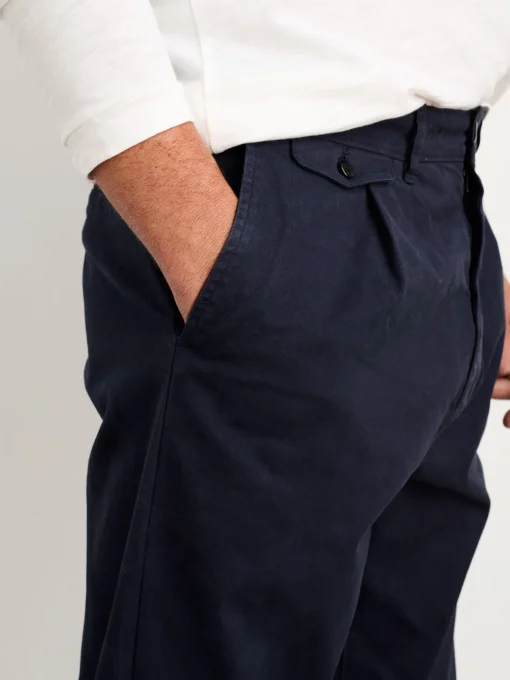 Standard Pleated Pant In Chino (Long Inseam)