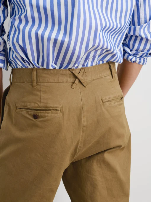 Standard Pleated Pant In Chino (Long Inseam)