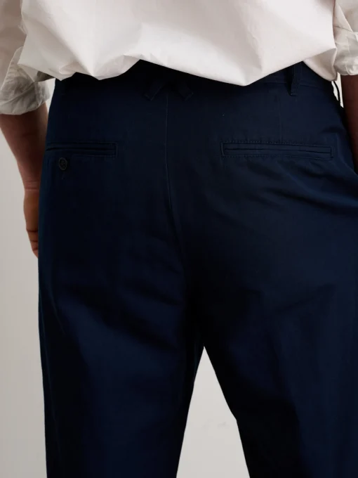 Standard Pleated Pant In Cotton Linen