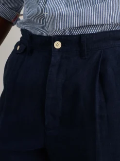Standard Pleated Pant In Linen