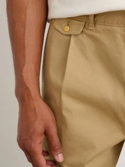 Standard Pleated Pant In Chino (Long Inseam)
