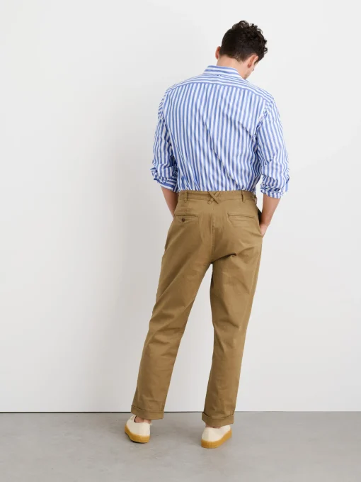 Standard Pleated Pant In Chino (Long Inseam)