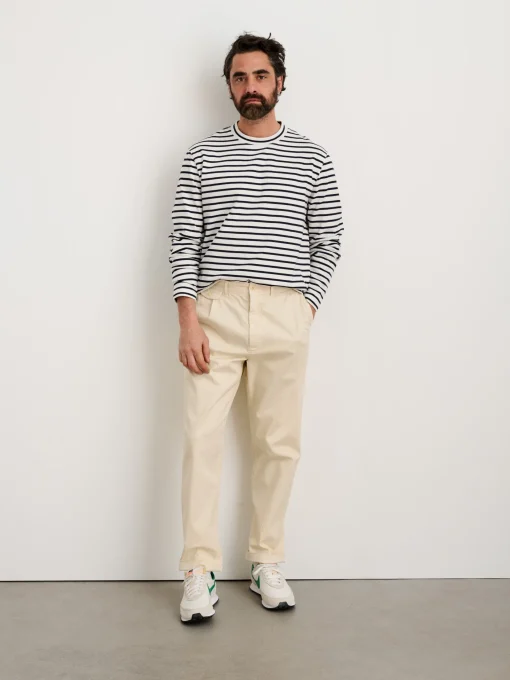 Standard Pleated Pant In Chino (Long Inseam)