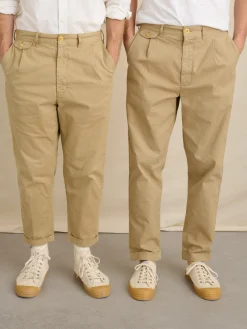Standard Pleated Pant In Chino (Long Inseam)