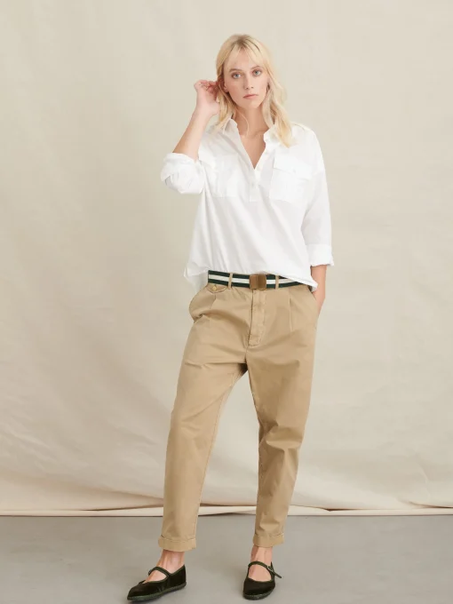 Standard Pleated Pant In Chino