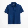 Standard Polo In Indigo Slub Cotton