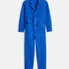 Standard Zip Jumpsuit In Herringbone