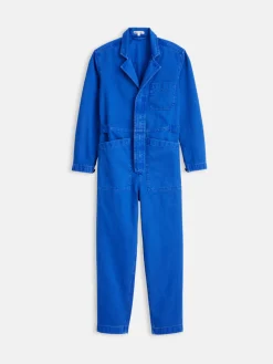 Standard Zip Jumpsuit In Herringbone